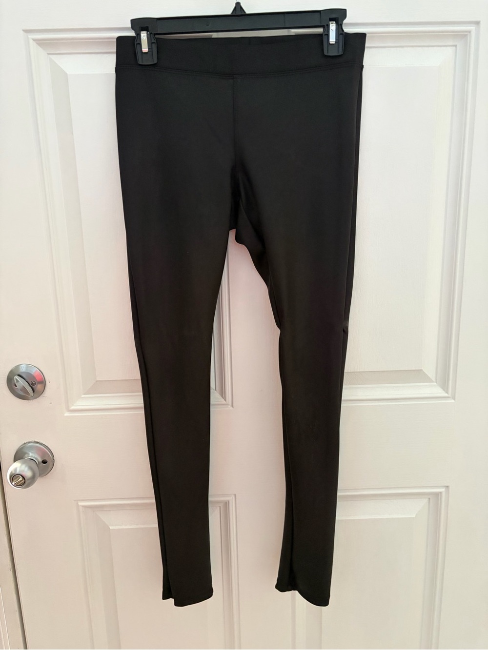 Express Black Slim coated Leggings